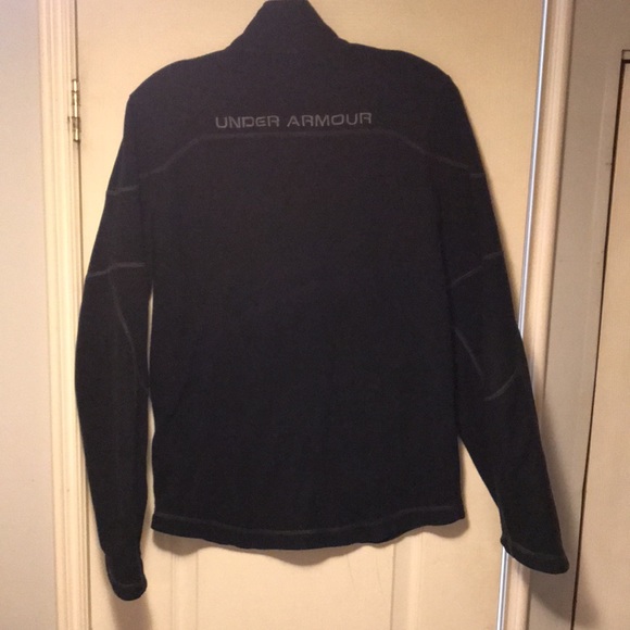 Women’s Under Armour Track Jacket Sweater Size SM Black - Picture 3 of 4